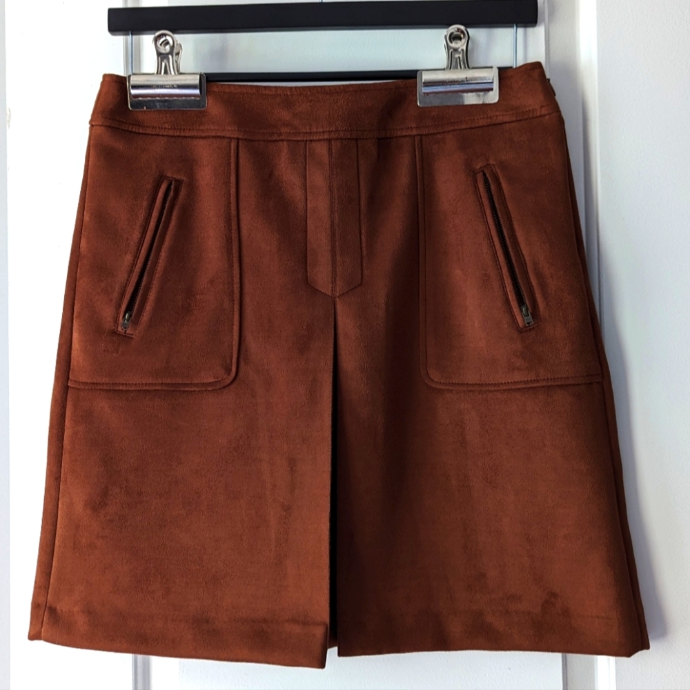 Loft Petite Suede Skirt